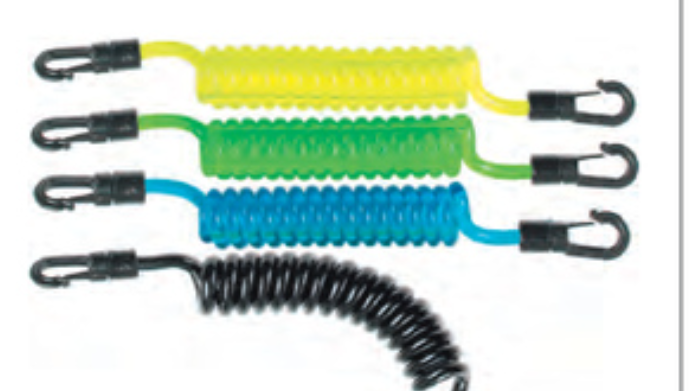 ISC Coil Lanyards T/Green