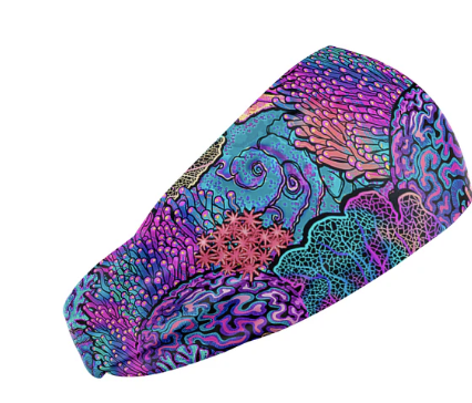 SPACEFISH Coral Kaleidoscope Headband